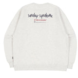 ロマンティッククラウン(ROMANTIC CROWN) CHECKLIST SWEATSHIRT_MELANGE IVORY
