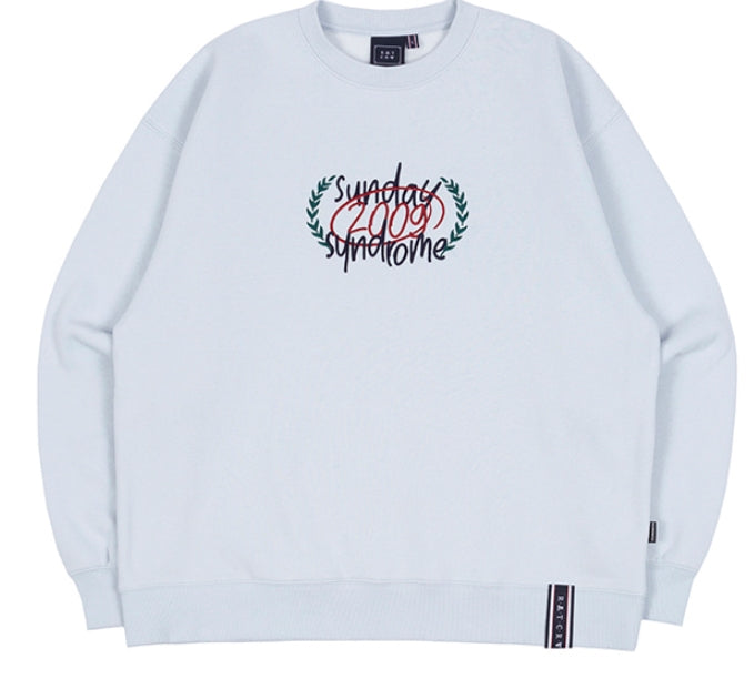 ロマンティッククラウン(ROMANTIC CROWN)  CHECKLIST SWEATSHIRT_SKY BLUE