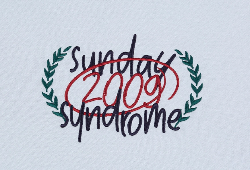 ロマンティッククラウン(ROMANTIC CROWN)  CHECKLIST SWEATSHIRT_SKY BLUE