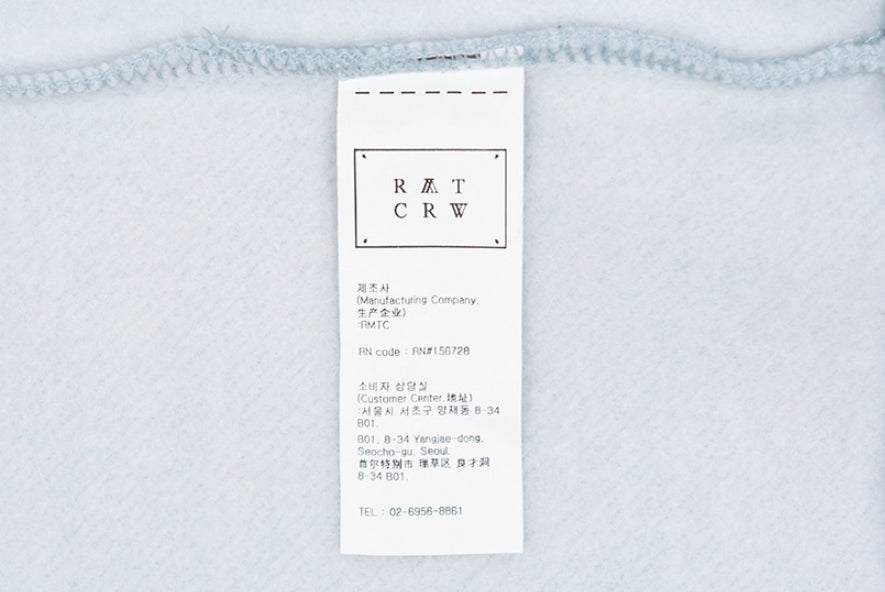 ロマンティッククラウン(ROMANTIC CROWN)  CHECKLIST SWEATSHIRT_SKY BLUE