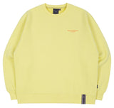 ロマンティッククラウン(ROMANTIC CROWN) RMTCRW SLOGAN SWEAT SHIRT_LIGHT YELLOW