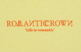 ロマンティッククラウン(ROMANTIC CROWN) RMTCRW SLOGAN SWEAT SHIRT_LIGHT YELLOW