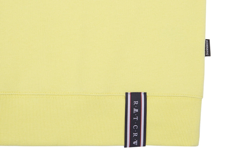 ロマンティッククラウン(ROMANTIC CROWN) RMTCRW SLOGAN SWEAT SHIRT_LIGHT YELLOW