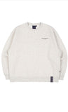 ロマンティッククラウン(ROMANTIC CROWN) RMTCRW SLOGAN SWEAT SHIRT_MELANGE IVORY
