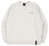 ロマンティッククラウン(ROMANTIC CROWN) RMTCRW SLOGAN SWEAT SHIRT_MELANGE IVORY