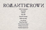 ロマンティッククラウン(ROMANTIC CROWN) RMTCRW SLOGAN SWEAT SHIRT_MELANGE IVORY