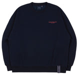 ロマンティッククラウン(ROMANTIC CROWN) RMTCRW SLOGAN SWEAT SHIRT_NAVY