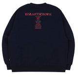 ロマンティッククラウン(ROMANTIC CROWN) RMTCRW SLOGAN SWEAT SHIRT_NAVY