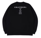 ロマンティッククラウン(ROMANTIC CROWN) RMTCRW SLOGAN SWEAT SHIRT_BLACK