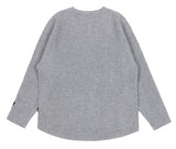 ロマンティッククラウン(ROMANTIC CROWN) SUNDAY SYNDROME SCRIBBLE LOGO KNITWEAR_GREY