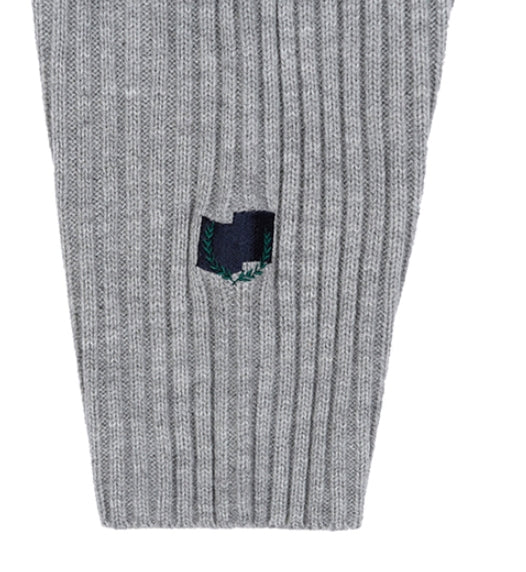 ロマンティッククラウン(ROMANTIC CROWN) SUNDAY SYNDROME SCRIBBLE LOGO KNITWEAR_GREY