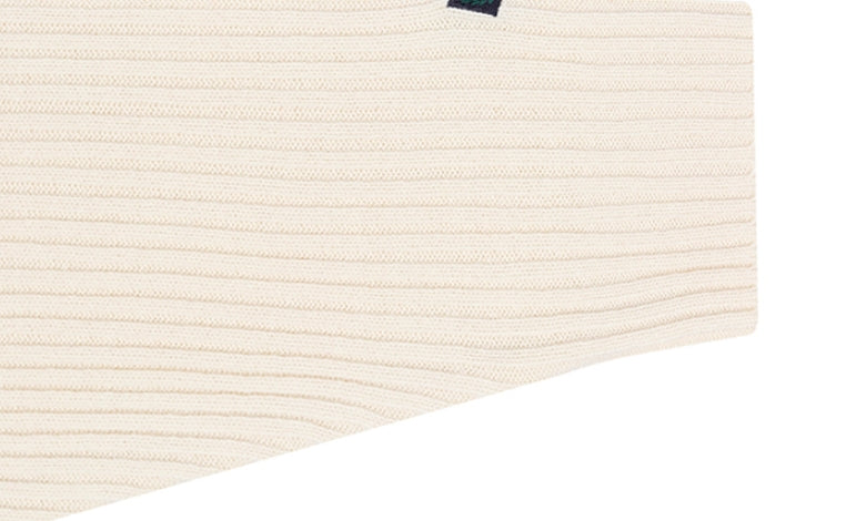 ロマンティッククラウン(ROMANTIC CROWN) SUNDAY SYNDROME SCRIBBLE LOGO KNITWEAR_OATMEAL