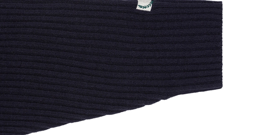 ロマンティッククラウン(ROMANTIC CROWN) SUNDAY SYNDROME SCRIBBLE LOGO KNITWEAR_NAVY