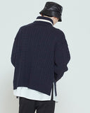 ロマンティッククラウン(ROMANTIC CROWN)  SUNDAY SYNDROME KNITTED TURTLENECK_NAVY
