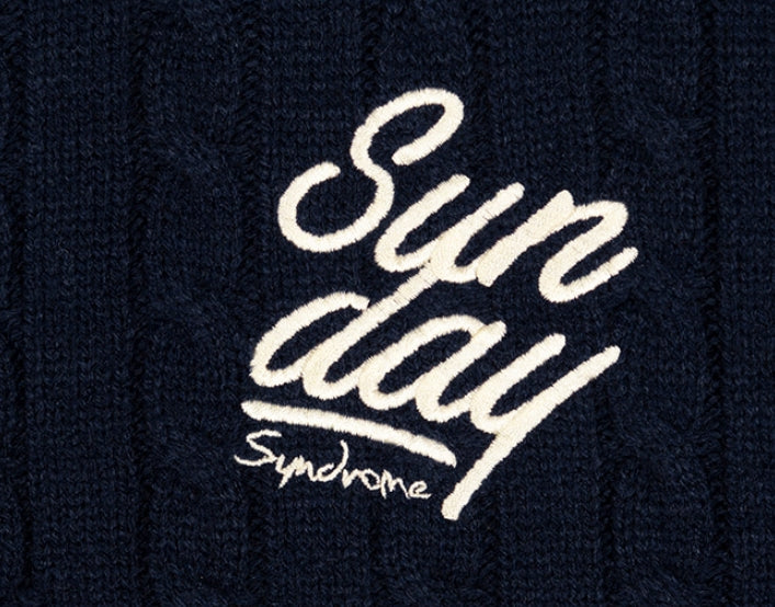 ロマンティッククラウン(ROMANTIC CROWN)  SUNDAY SYNDROME KNITTED TURTLENECK_NAVY