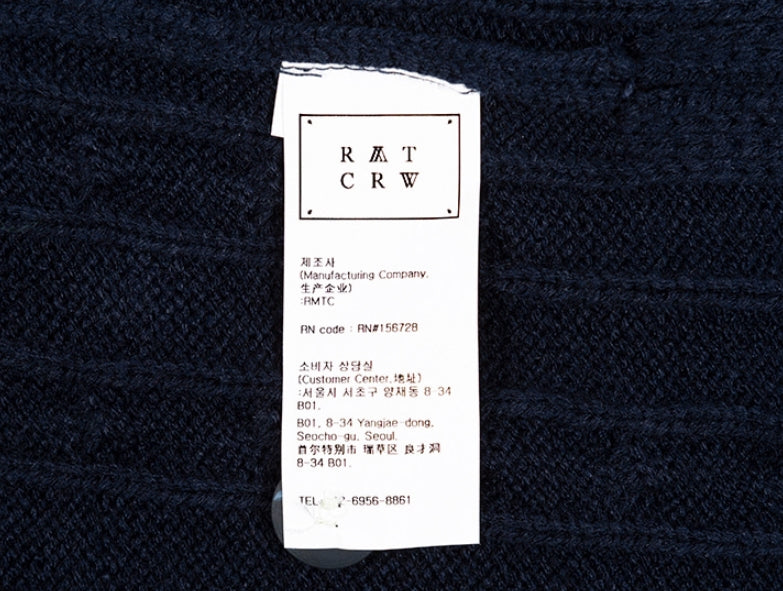 ロマンティッククラウン(ROMANTIC CROWN)  SUNDAY SYNDROME KNITTED TURTLENECK_NAVY