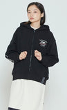 ロマンティッククラウン(ROMANTIC CROWN)  LIFE IS ROMANTIC HOODIE ZIP UP_BLACK