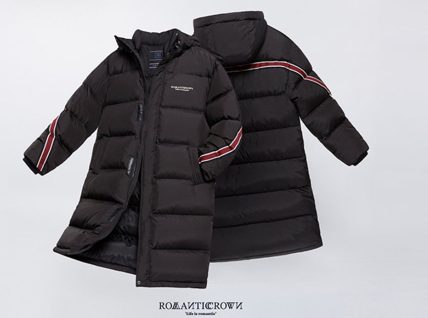 ロマンティッククラウン(ROMANTIC CROWN) BANDLINE DUCK DOWN BENCH PARKA_BLACK