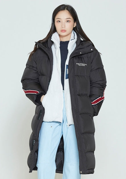 ロマンティッククラウン(ROMANTIC CROWN) BANDLINE DUCK DOWN BENCH PARKA_BLACK