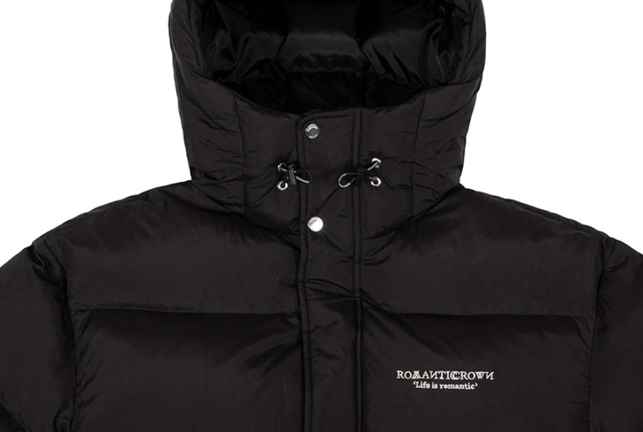 ロマンティッククラウン(ROMANTIC CROWN) BANDLINE DUCK DOWN BENCH PARKA_BLACK