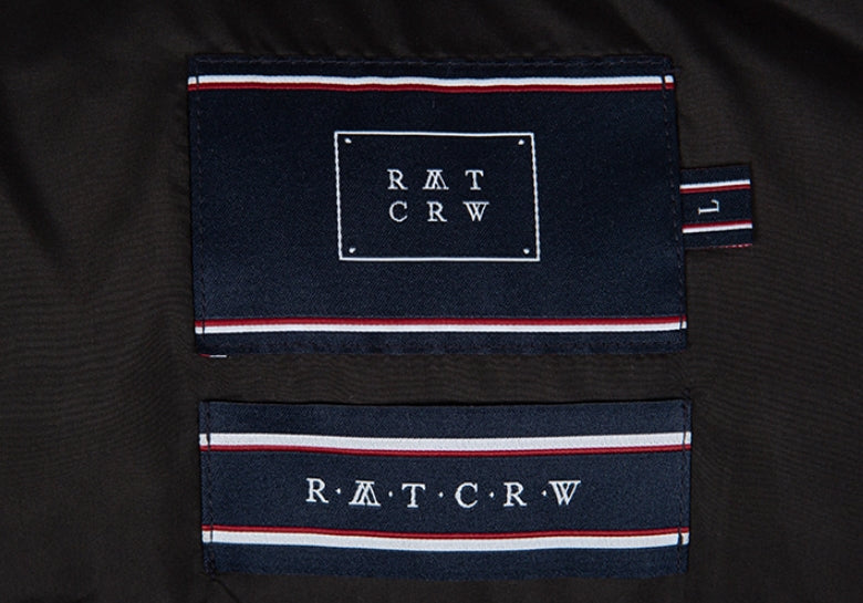 ロマンティッククラウン(ROMANTIC CROWN) BANDLINE DUCK DOWN BENCH PARKA_BLACK