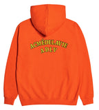 アクメドラビ(acme' de la vie)  TWO COLORS EMBROIDERY HOODIE ORANGE