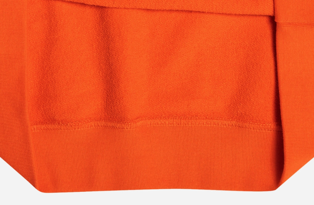 アクメドラビ(acme' de la vie)  TWO COLORS EMBROIDERY HOODIE ORANGE