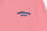 アクメドラビ(acme' de la vie)  TWO COLORS EMBROIDERY HOODIE PINK
