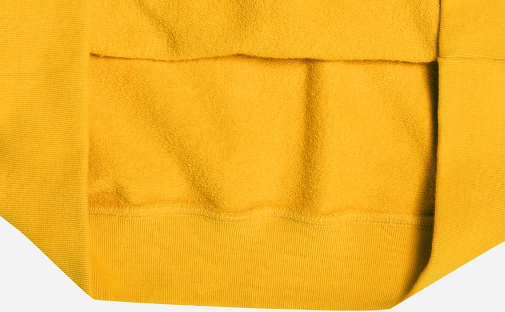 アクメドラビ(acme' de la vie)  TWO COLORS EMBROIDERY HOODIE MUSTARD