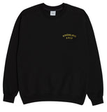 アクメドラビ(acme' de la vie)  TWO COLORS EMBROIDERY SWEAT SHIRT BLACK