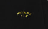 アクメドラビ(acme' de la vie)  TWO COLORS EMBROIDERY SWEAT SHIRT BLACK