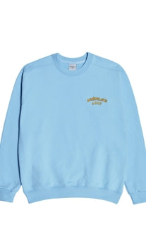 アクメドラビ(acme' de la vie)  TWO COLORS EMBROIDERY SWEAT SHIRT SKY BLUE