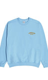 アクメドラビ(acme' de la vie)  TWO COLORS EMBROIDERY SWEAT SHIRT SKY BLUE