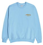 アクメドラビ(acme' de la vie)  TWO COLORS EMBROIDERY SWEAT SHIRT SKY BLUE