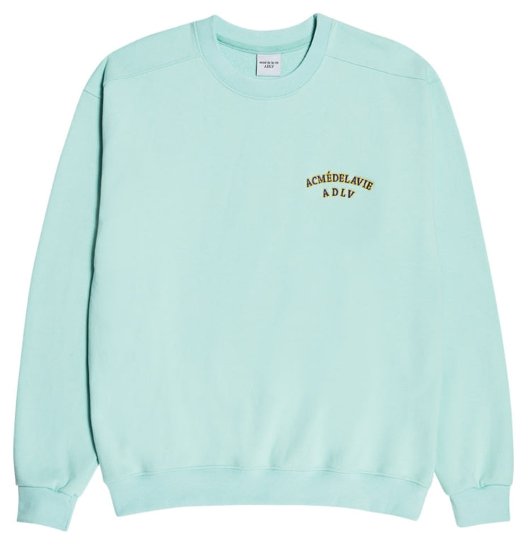 アクメドラビ(acme' de la vie)   TWO COLORS EMBROIDERY SWEAT SHIRT MINT