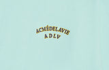 アクメドラビ(acme' de la vie)   TWO COLORS EMBROIDERY SWEAT SHIRT MINT