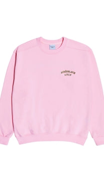 アクメドラビ(acme' de la vie) TWO COLORS EMBROIDERY SWEAT SHIRT LIGHT PINK