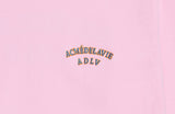 アクメドラビ(acme' de la vie) TWO COLORS EMBROIDERY SWEAT SHIRT LIGHT PINK