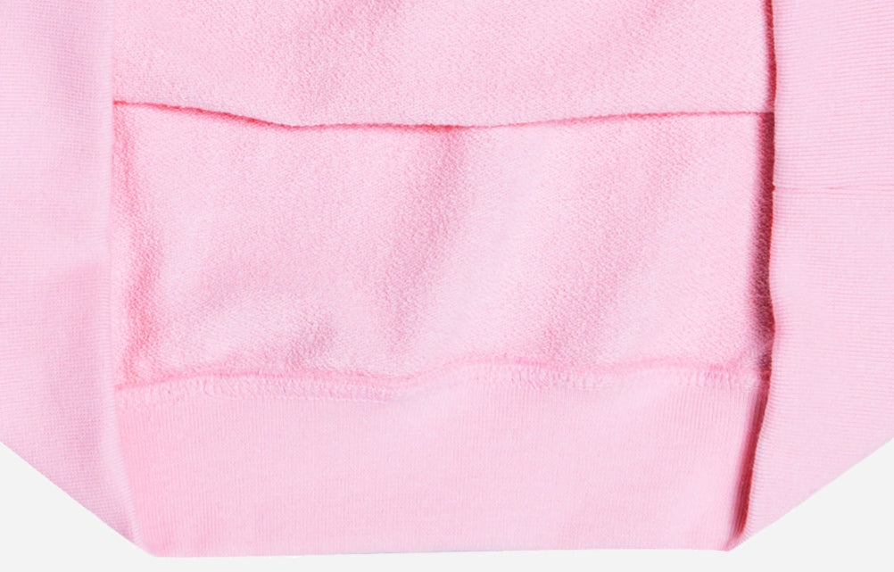 アクメドラビ(acme' de la vie) TWO COLORS EMBROIDERY SWEAT SHIRT LIGHT PINK