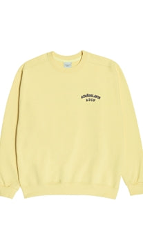 アクメドラビ(acme' de la vie) TWO COLORS EMBROIDERY SWEAT SHIRT LIGHT YELLOW