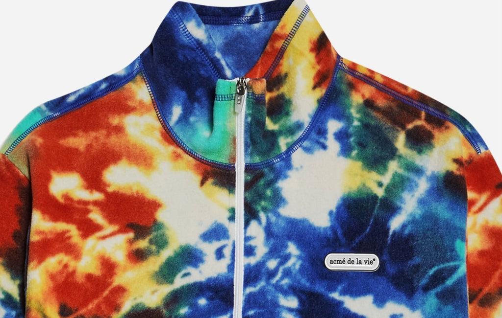 アクメドラビ(acme' de la vie)TIE-DYE POLARPOLIS ANORAK BLUE