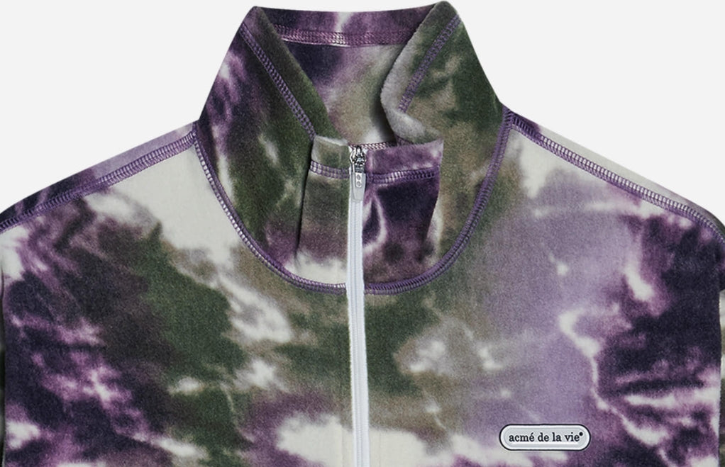 アクメドラビ(acme' de la vi)  TIE-DYE POLARPOLIS ANORAK PURPLE