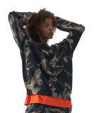 MMIC(エムエムアイシー) BLEACHED SWEATSHIRT BK W