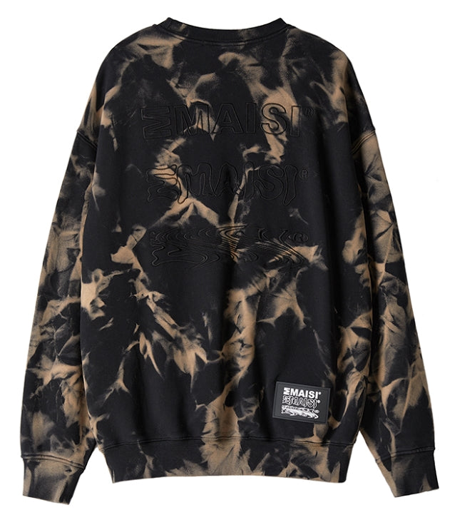 MMIC(エムエムアイシー) BLEACHED SWEATSHIRT BK W