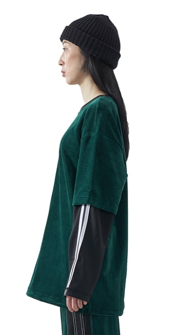 MMIC(エムエムアイシー) VELOUR TRACK L/SL T-SHIRT DGR W