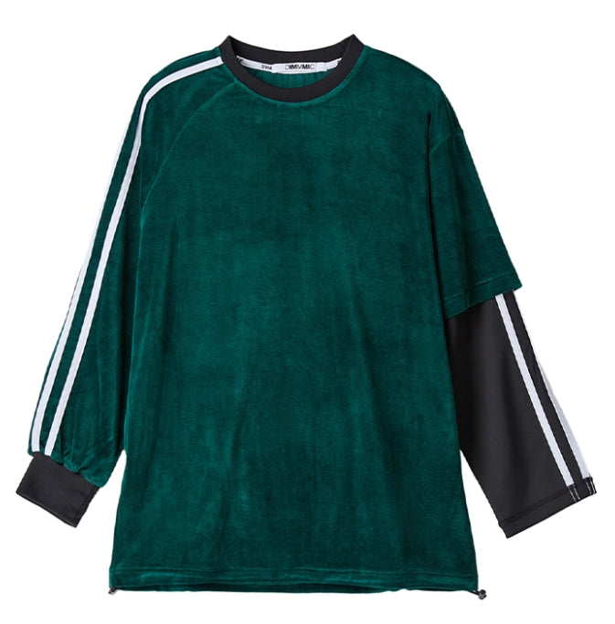 MMIC(エムエムアイシー) VELOUR TRACK L/SL T-SHIRT DGR W