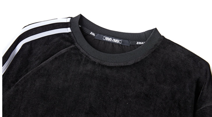 MMIC(エムエムアイシー) VELOUR TRACK L/SL T-SHIRT BK