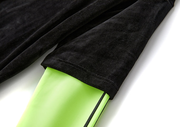 MMIC(エムエムアイシー) VELOUR TRACK L/SL T-SHIRT BK