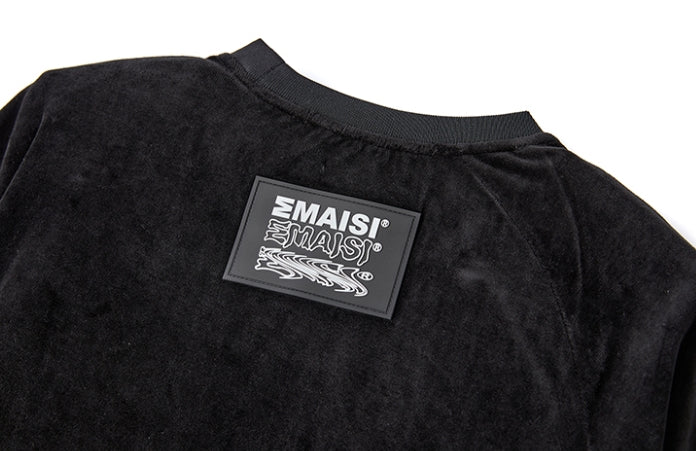 MMIC(エムエムアイシー) VELOUR TRACK L/SL T-SHIRT BK