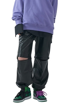 MMIC(エムエムアイシー) FAUX LEATHER ZIPPER PANTS